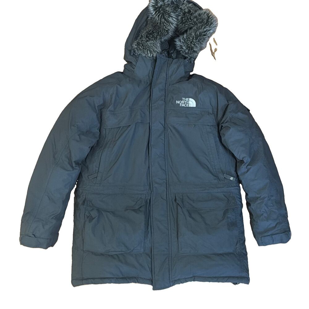 North Face McMurdo Parka Jacket Men Size Large Gray Goose Down HyVent 2007